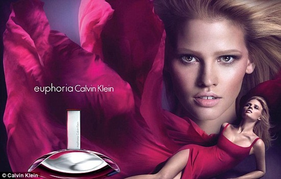 Lara Stone perfume Calvin-Klein euphoria