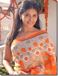Tamil Actress Anjali in Saree Images from Kalakalappu