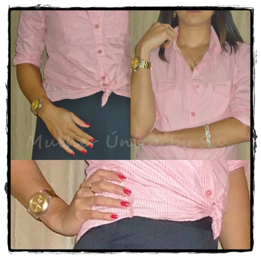 dealhes look camisa e saia longa