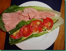 no carb salad sandwich