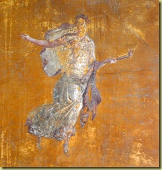 Fresco in room off colonnade