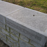 8 - Bush hammered wall copings with chiselled edges