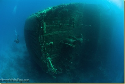 Stern with door in place