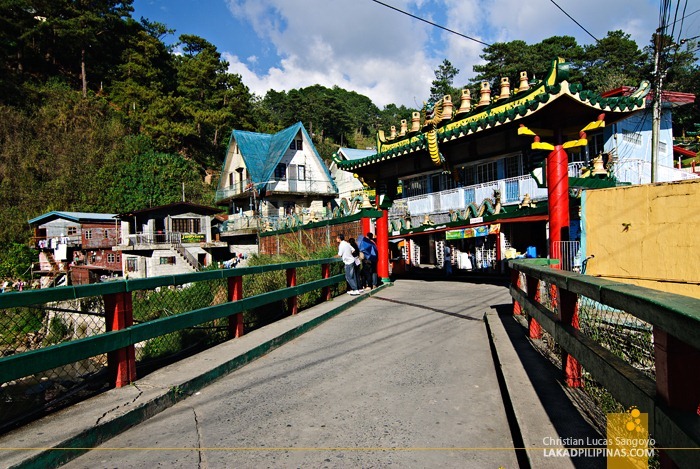 Crossing a Small Brook En Route to Baguio City’s Bell Church