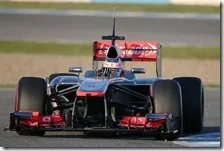 Button con la McLaren nei test di Jerez 2013