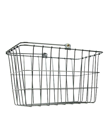 The WH Bike Basket by Wald slides on and off its mount. Retail price: $28