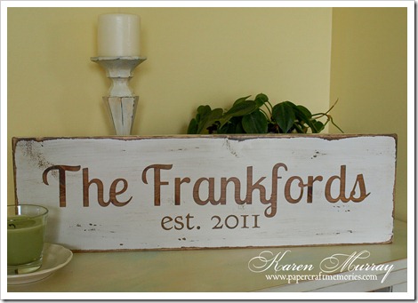 The Frankfords family sign