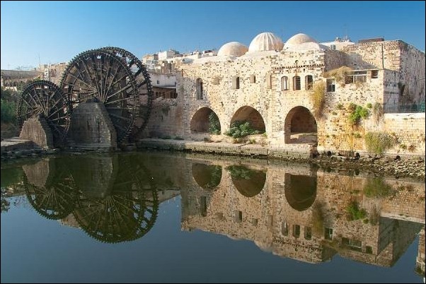 Hama, Syria reflection in water