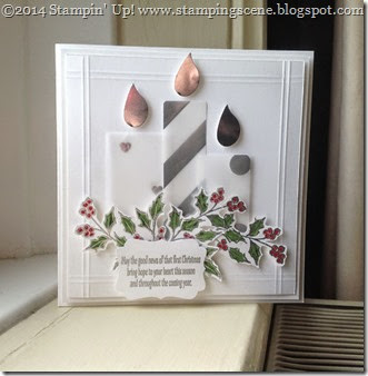 stampin up christmas candle card stampin up christmas candle card