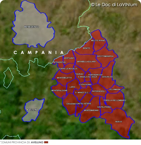 irpinia rosso map