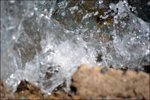 covered with water covered with water