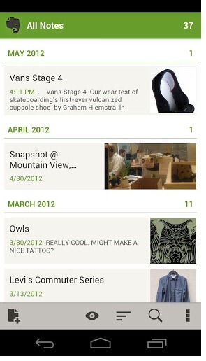 evernote android tablet app evernote android tablet app