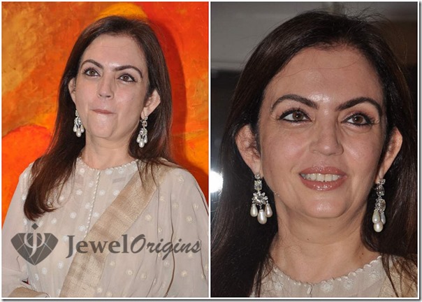 Neeta_Ambani_Pearl_Earrdrops