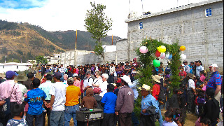 Opening ceremony, Sienna Project 2011 Guatemala trip to help build school in Palanquix, Solala, Guatemala. Photos by TOM HART