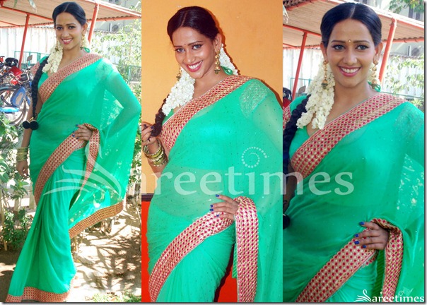 Sanjana_Singh_Green_Saree Sanjana_Singh_Green_Saree
