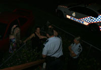 Blaise Jenkin & Amy-Jean Tebb & Amy’s drunken boyfriend being questioned by police