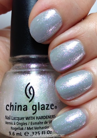 China Glaze Travel in Color over Pelican Gray 