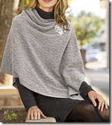 Orvis Sweater Wrap in Light Grey