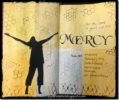mercy art journal page