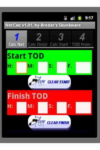 Sports Timing NetCalc