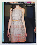 The inspiration fused bold orange underlays and modern eyelet-style lace.