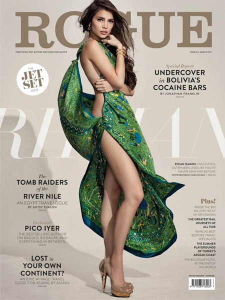 Rhian Ramos on Rogue March 2013 cover