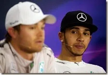 Nico Rosberg e Lewis Hamilton