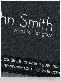 Black Scratched Business card