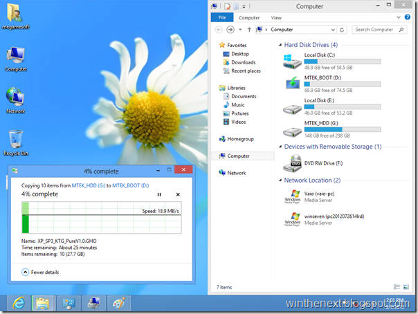 ทดลองติดตั้ง Windows 8 Pro RTM บน Acer Aspire 4520 ทดลองติดตั้ง Windows 8 Pro RTM บน Acer Aspire 4520