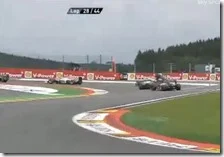 Lo scontro tra Pastor Maldonado(Williams) e Paul Di Resta(Force India)