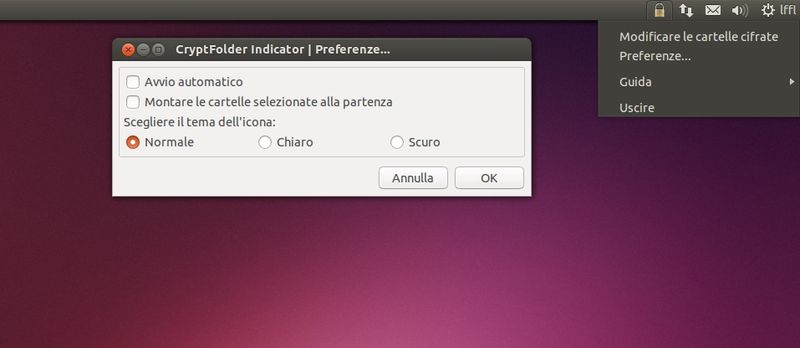 CryptFolder-Indicator in Ubuntu