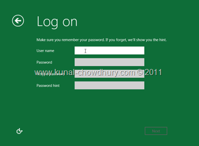 22. Provide Logon Details of the System User