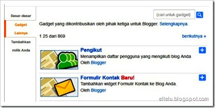 Tampilan Tambahkan Gadget Pada Blogger Tampilan Tambahkan Gadget Pada Blogger