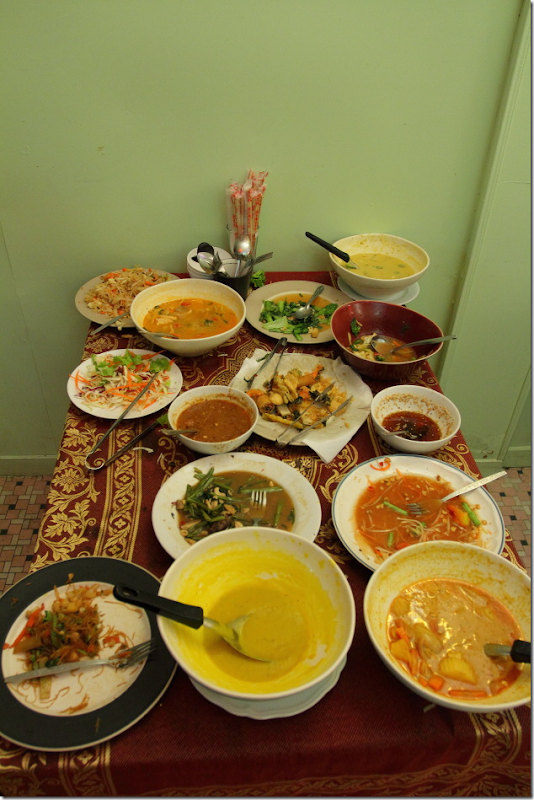 Assorted Vegetarian Menu at May Kaidee Restaurant in Bangkok, Thailand