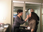 Creative genius Deb, did my make up- she is very calming and patient.