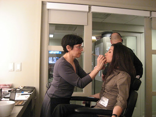 Creative genius Deb, did my make up- she is very calming and patient.