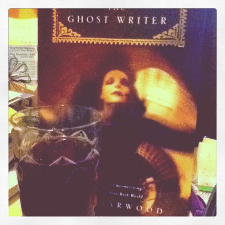 ghosty book and cocktail