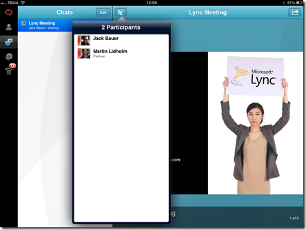 Lync ipad 2 Lync ipad 2