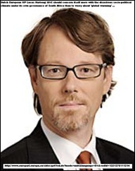 Hartong Lucas MEP attacks SA climate conference pleads for survival of Afrikaans Hartong Lucas MEP attacks SA climate conference pleads for survival of Afrikaans