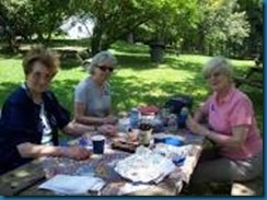 family in garden