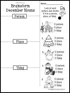 Winter nouns dec 7 Winter nouns dec 7