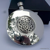 St Justin 6oz Aberlemno Knot Hip Flask