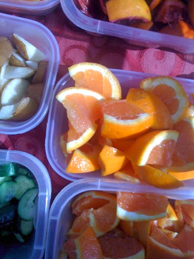 Grapefruit is a good bet this time of year. Love it when it is all cut up and ready for sampling! Grapefruit is a good bet this time of year. Love it when it is all cut up and ready for sampling!
