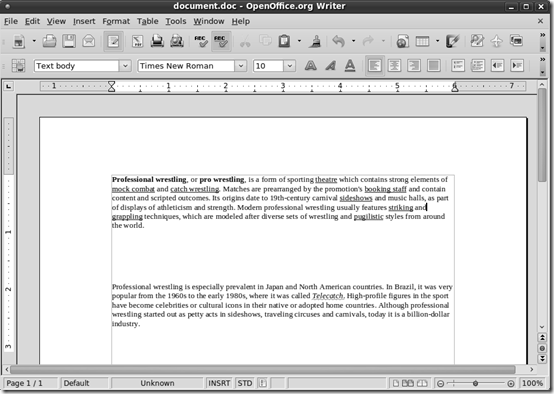 You can prepare documents in OpenOffice.org Writer