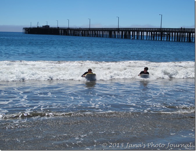 Boogie Boarding at Avila Beach Boogie Boarding at Avila Beach