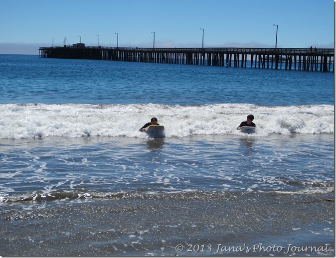 Boogie Boarding at Avila Beach