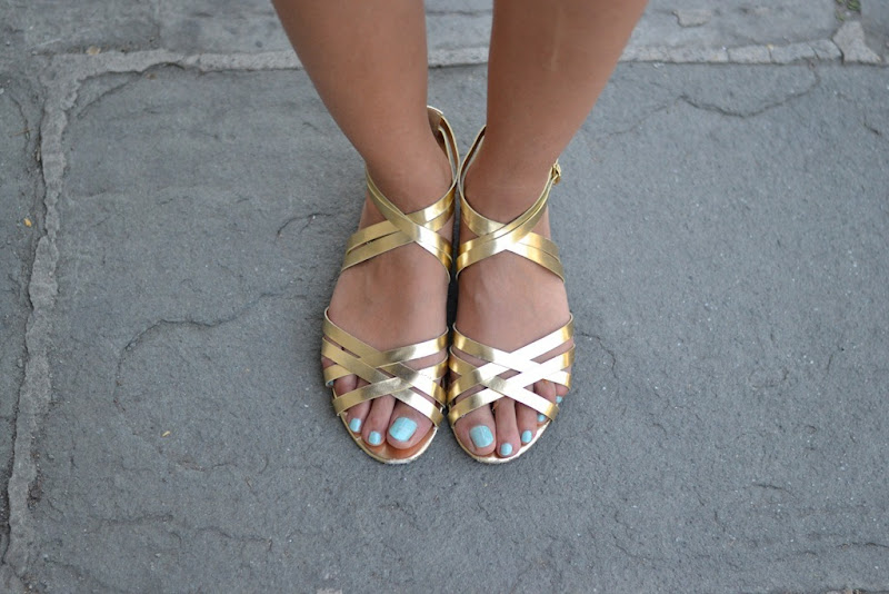 H&M Sandals, H&M, Sandals, Gold sandals, Le Vernis Chanel, Nouvelle Vague Chanel