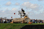 Andrew Nicholson (NZ) jumps into the quarry with Avebury