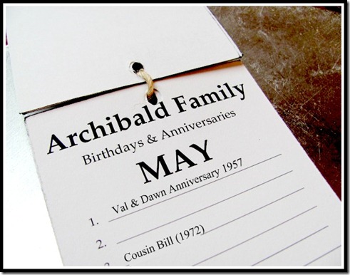 perpetual birthday calendar image 3