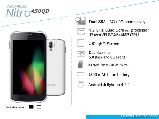 Arc Mobile Nitro 450QD Philippines Arc Mobile Nitro 450QD Philippines